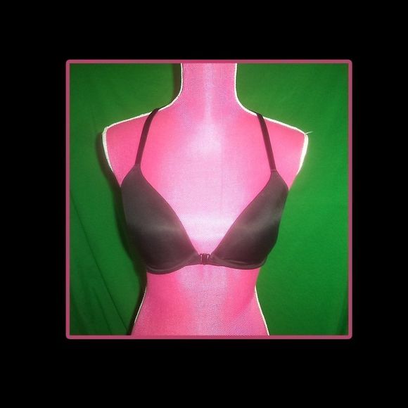 VICTORIA'S SECRET PINK~BRA WHERE EVERYWHERE RACERBACK BLACK-WOMENS SIZE 32DD - Picture 2 of 5